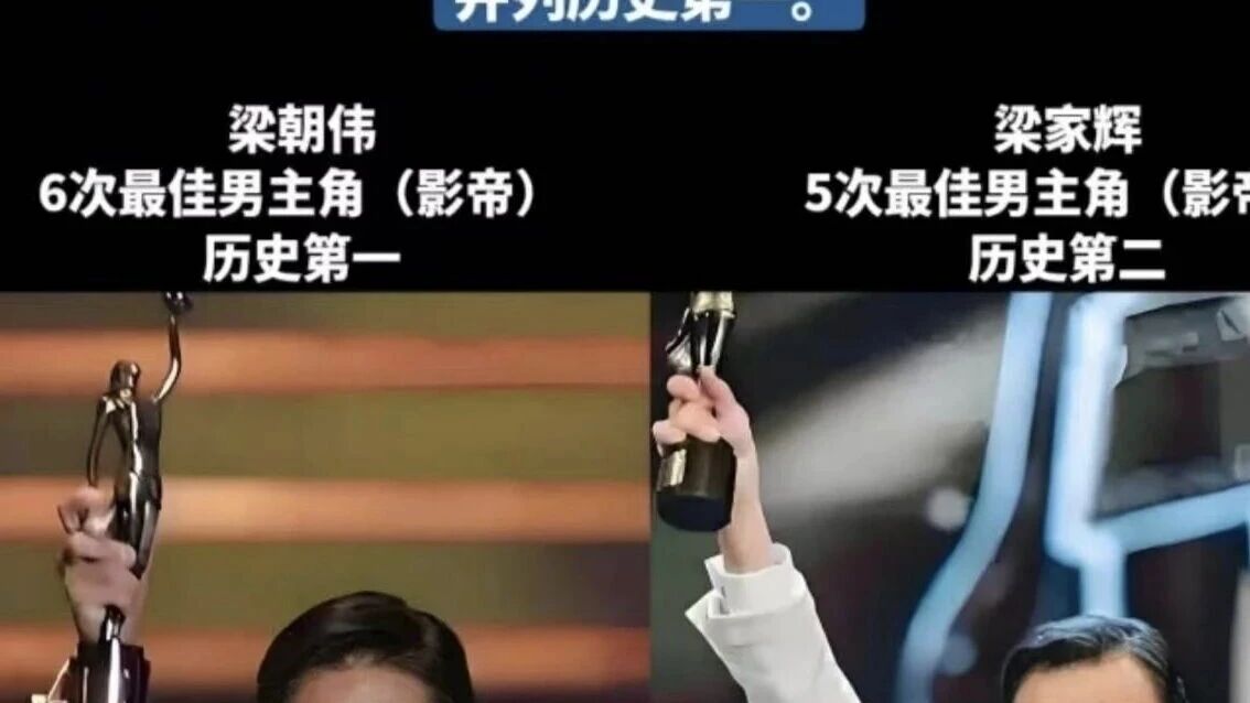 梁家辉五度影帝,梁朝伟六次封王,传奇未了