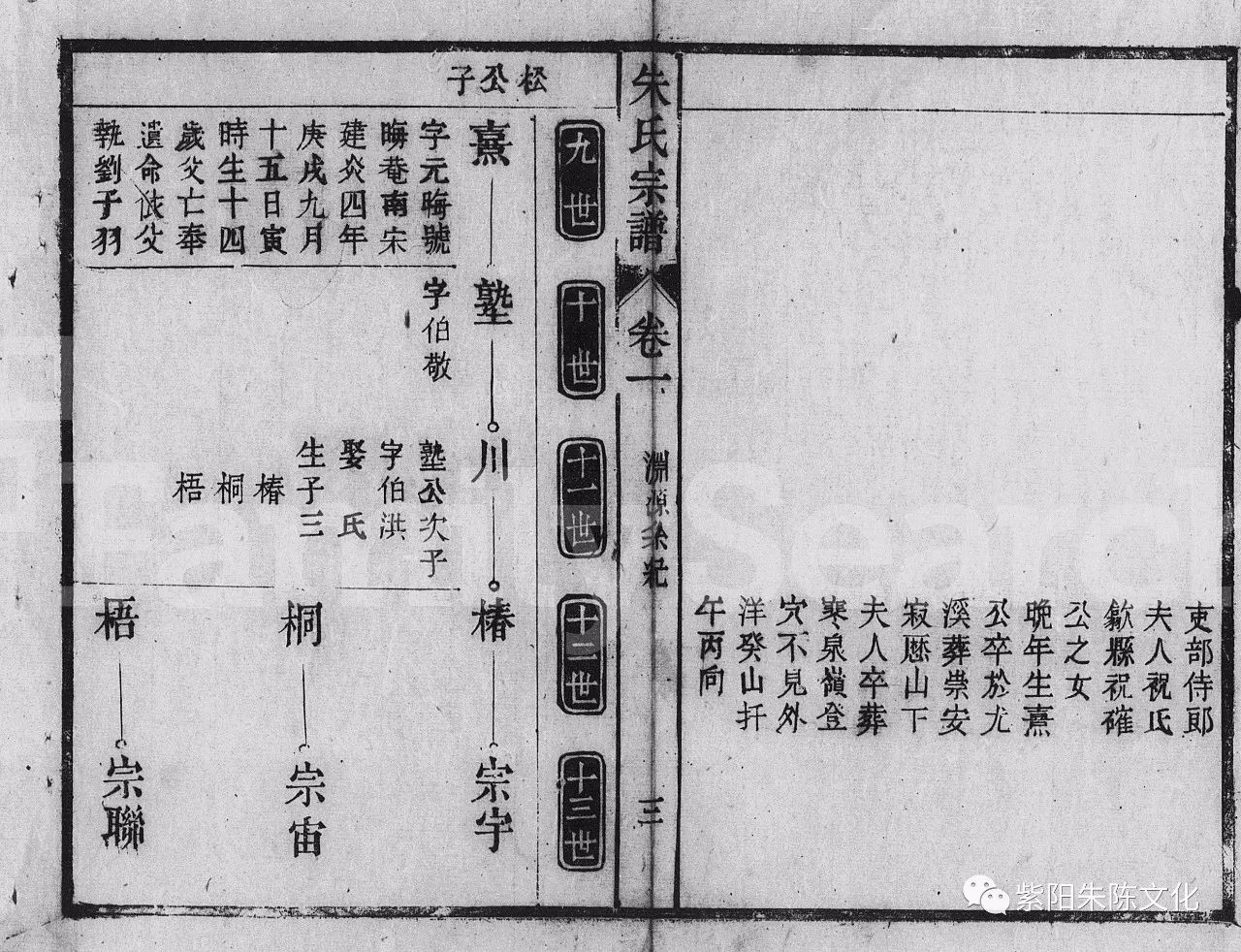 二,清同治六年(1866)修撰的《桐城紫阳朱氏重修谱》