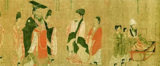资料图:唐代阎立本的《历代帝王图》局部