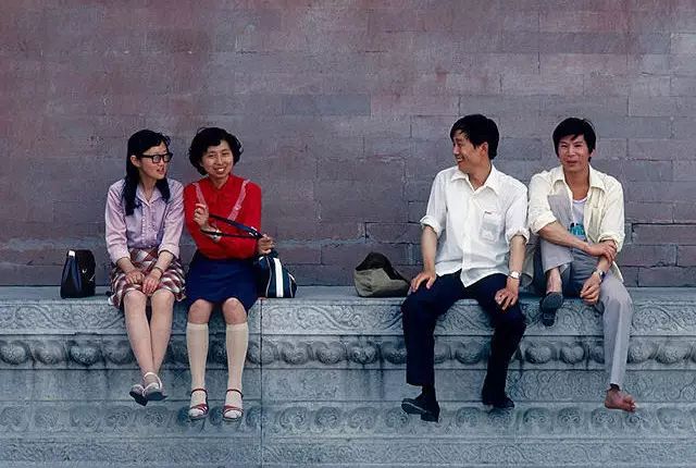 1980年代游览故宫的中国游客