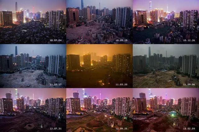 资料图:不同时间的杨箕村