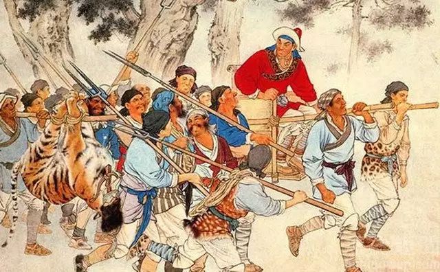 《武松打虎》绘本,刘继卣绘