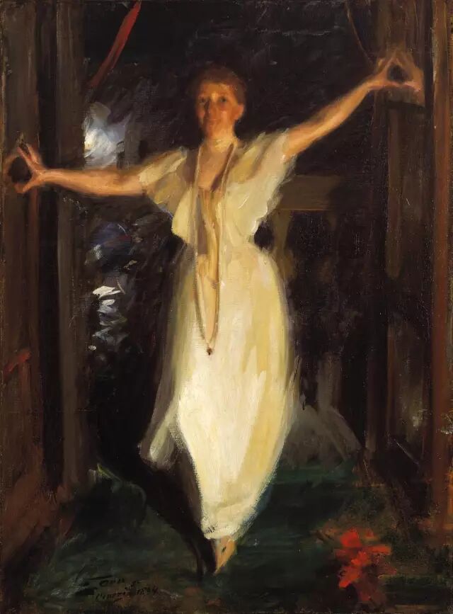 伊莎贝拉·斯图瓦特·加德纳在威尼斯(1894),by Anders Zorn