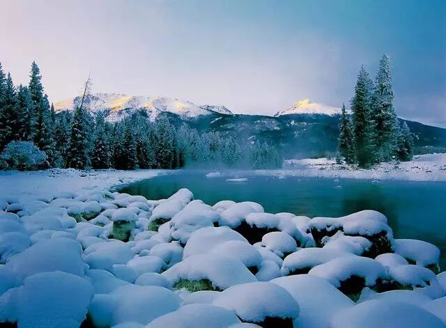 喀纳斯雪景