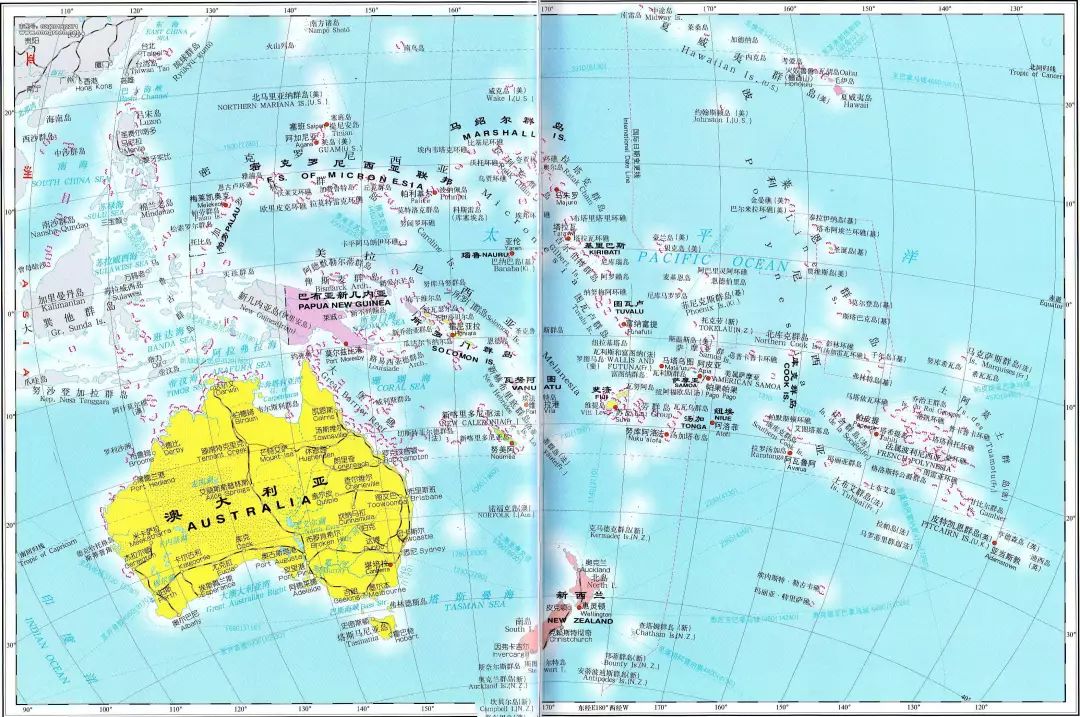 这一消息立即引起澳大利亚和新西兰的关注,两国长期将整个大洋洲地区图片