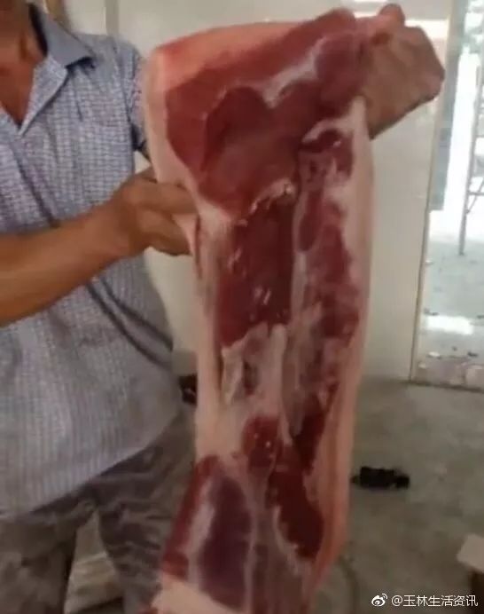 网传玉林某摊猪肉1元/斤 那么市场的情况如何呢?