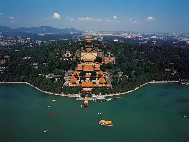 石景山区 石景山的夜景也是绚丽多彩的 鸟瞰首钢 海淀区 颐和园 北京