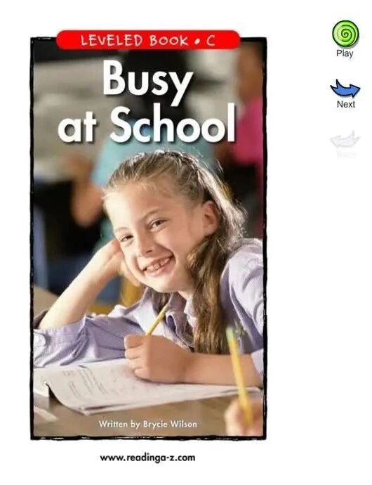 RAZ-C级: 18 Busy At School-1