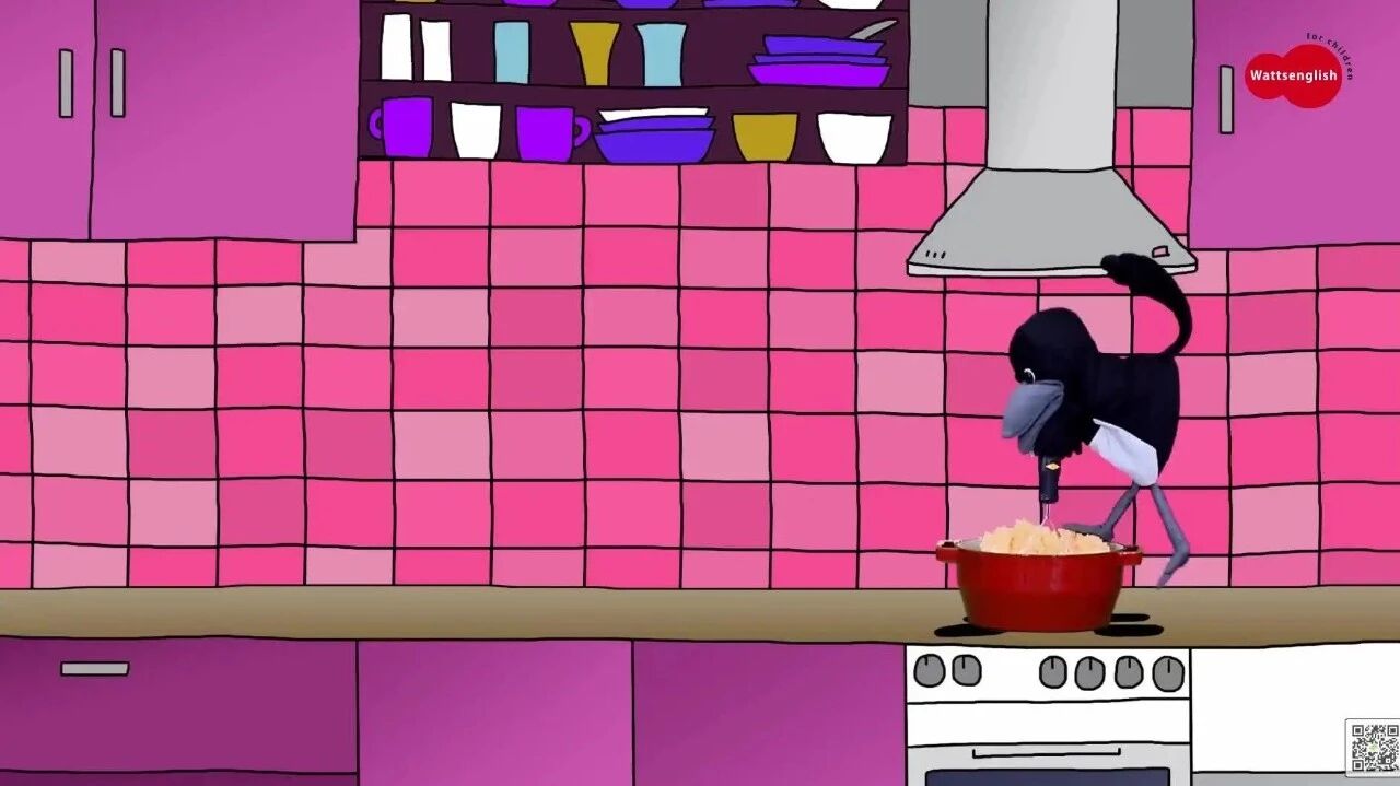 100. Pizza Hamburger⭐Wow English TV(Steve and Maggie)超清视频带英文字幕 091-100-10