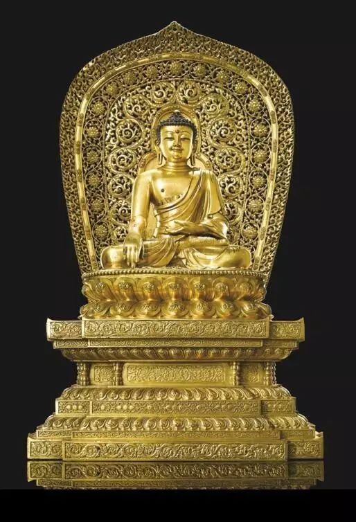 明永乐鎏金铜释迦牟尼坐像 1.21亿元.
