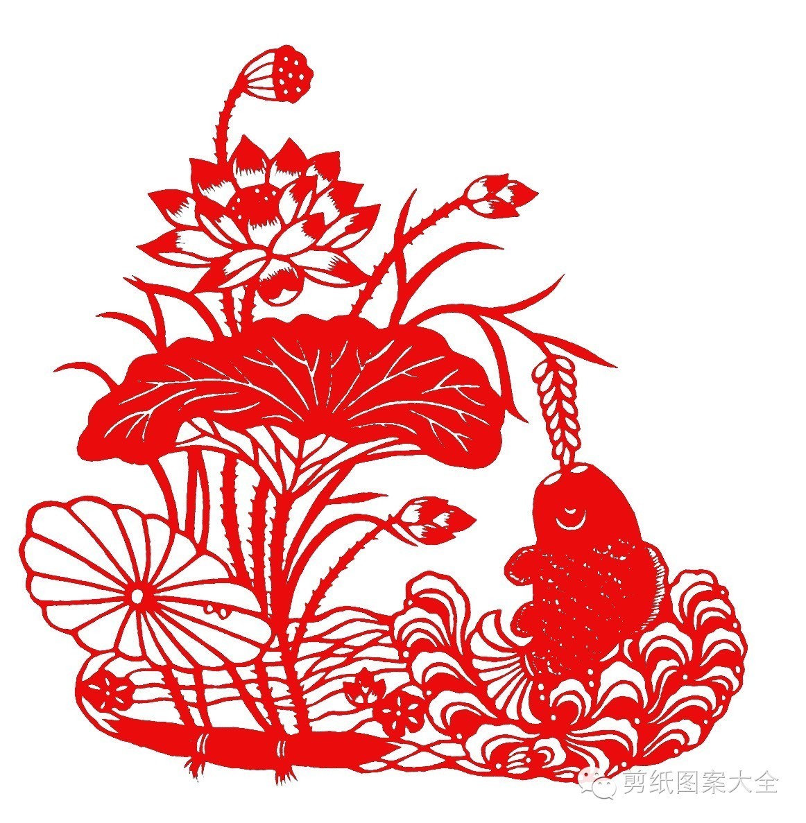 民俗剪纸||花鸟剪纸图样欣赏