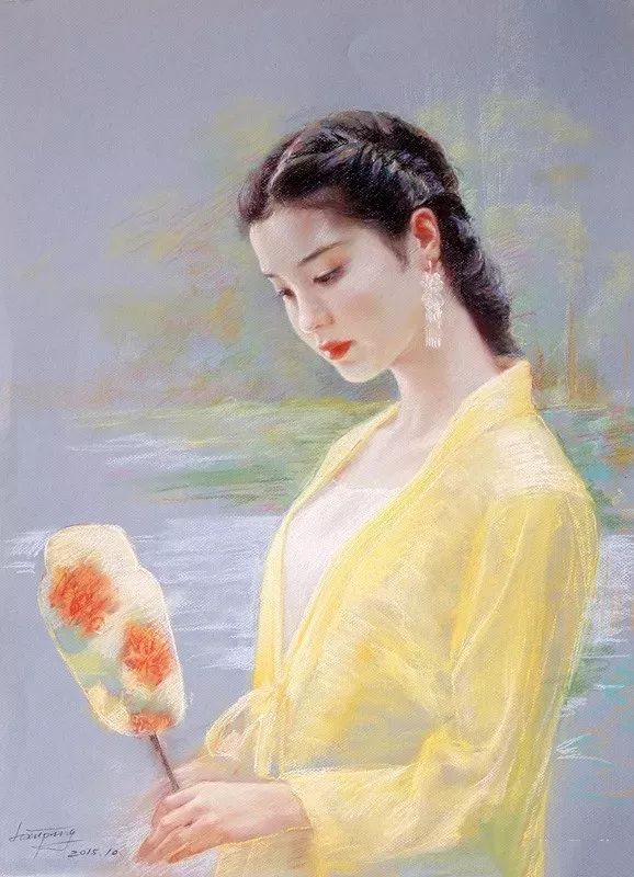 油画课程391中国当代女画家李旭萍的绝美画作