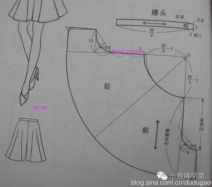 分享三款 裙裤 也叫扩腿裤~当然还有别的叫法~ 这款式真的是不分季节