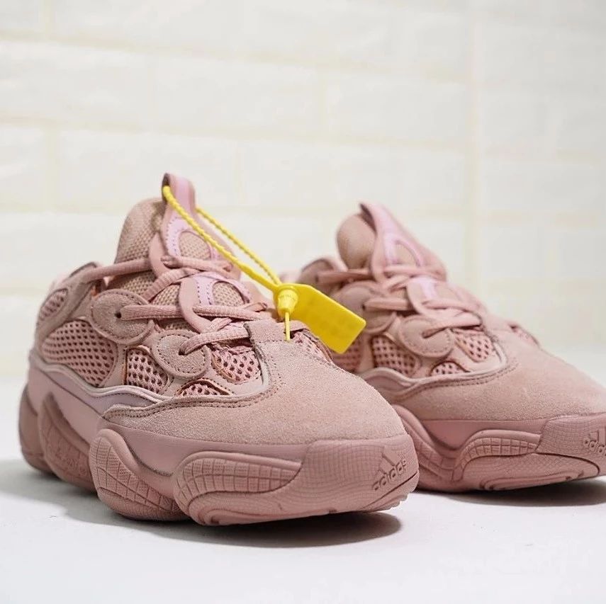 女鞋!侃爷Kanye West x adidas Yeezy 500复古老爹慢跑鞋“玫瑰粉”DB2938