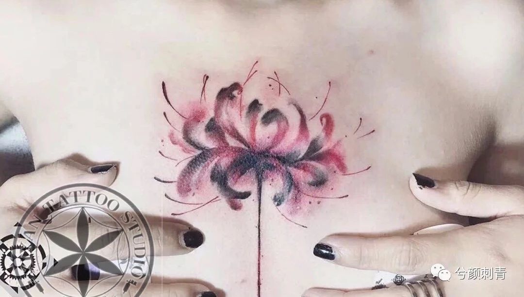 彼岸花纹身图稿 一 兮颜刺青 微信公众号文章阅读 Wemp