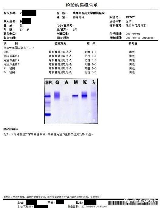 血清免疫固定电泳