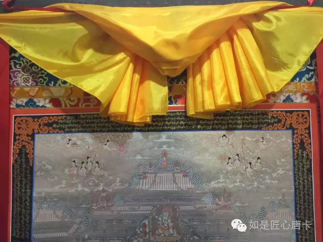 原来这才是唐卡装裱最隆重的方式! 原来这才是唐卡装裱最隆重的方式!