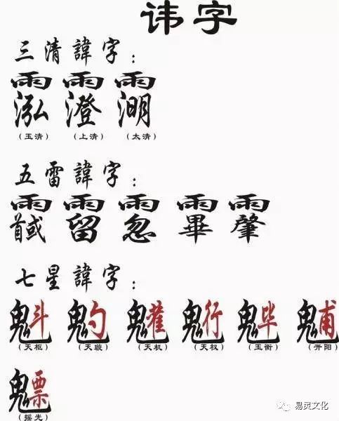 道教讳字大全