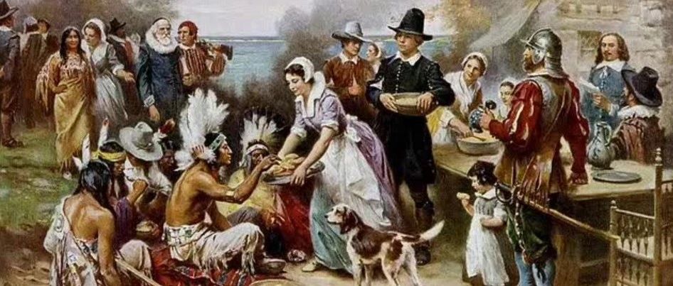 感恩节，第一批美国移民的故事，感谢你帮助我打败你