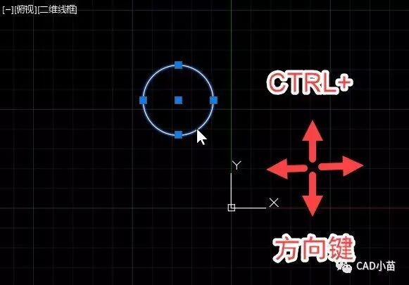 在CAD中怎么用方向键移动图形吗？