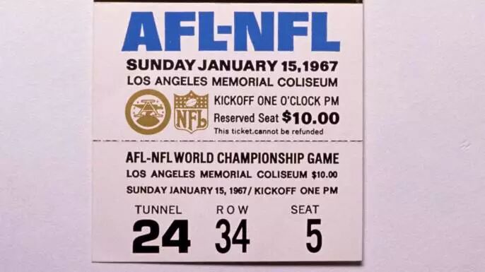 第一届超级碗比赛的门票