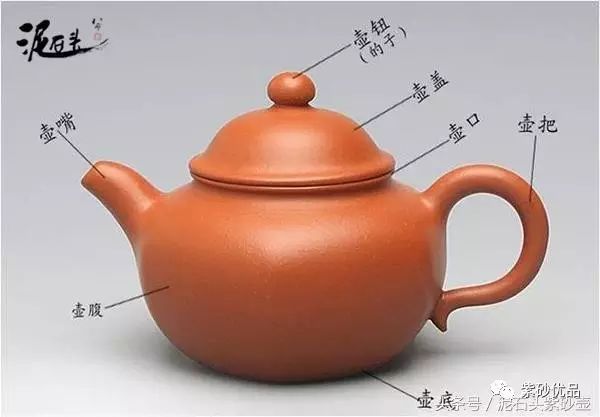 紫砂壶各个部分详细介绍!