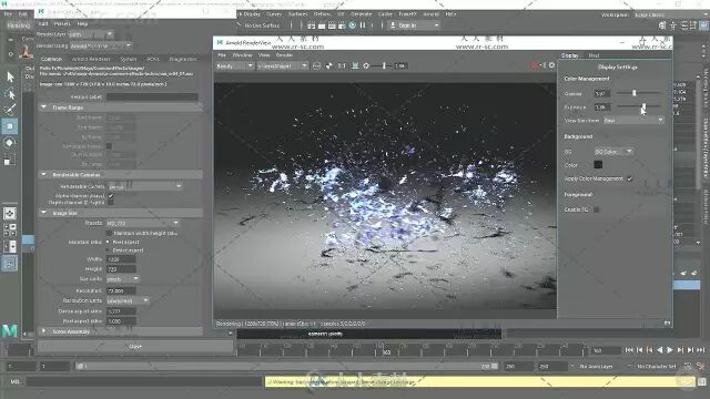 Maya粉碎聚合特效动画技术视频教程