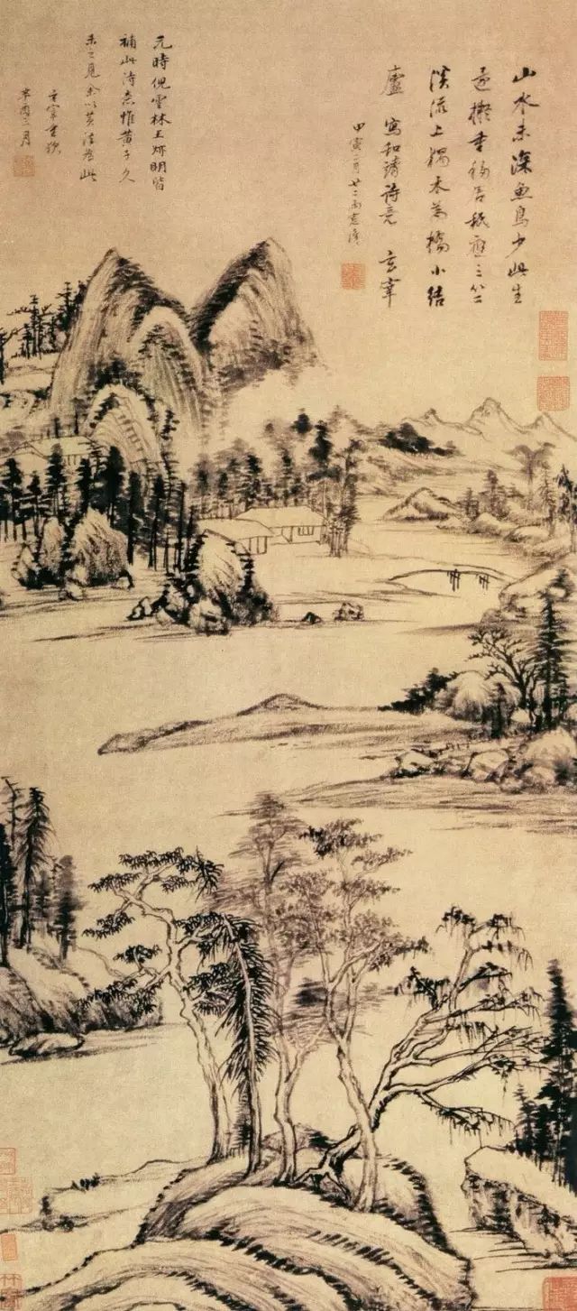 董其昌《林和靖诗意图》,纸本墨笔,明代,北京故宫博物院藏