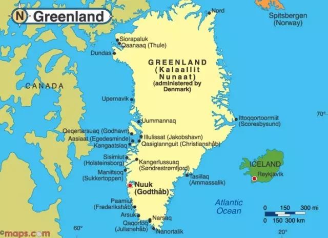 格陵兰(格陵兰语:kalaallit nunaat)是丹麦王国的海外自治领土,是图片