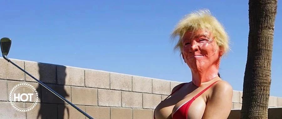 美国女模戴特朗普面具呼吁粉丝投票、芬兰总理深V造型上杂志封面