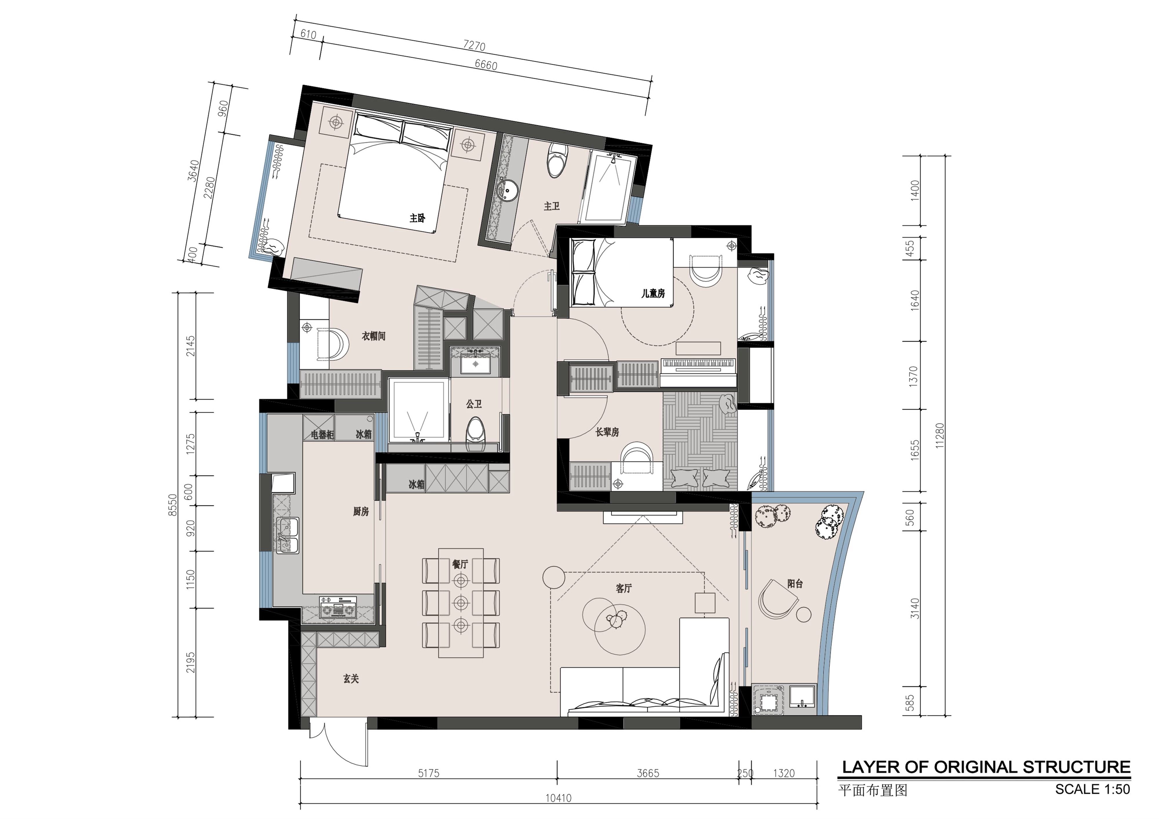 120㎡现代轻美式，华丽浪漫，优雅缤纷