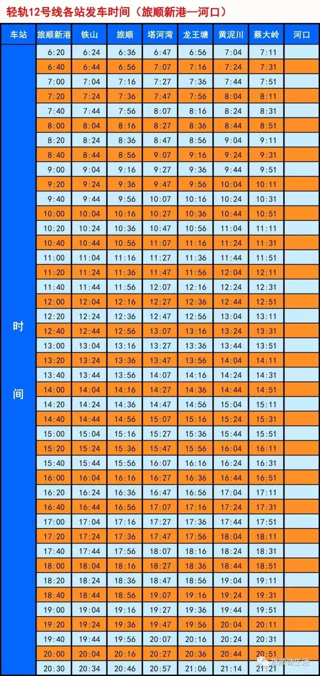 大连地铁12号线2017最新线路图首末班运营时刻表站点票价表