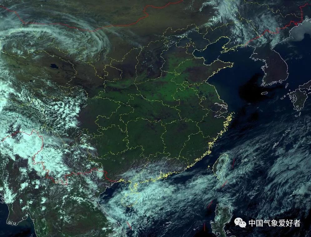 来自风云4号卫星云图