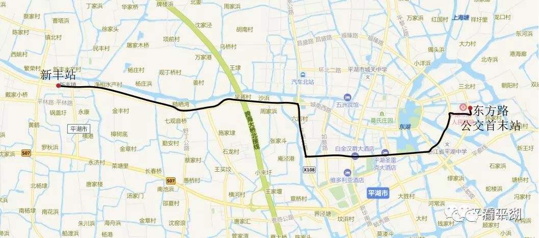 线路走向(夜班):平湖客运中心—南环路—新华路—宏建路—新群公交首