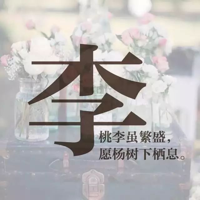 每个姓氏,都是一句情话