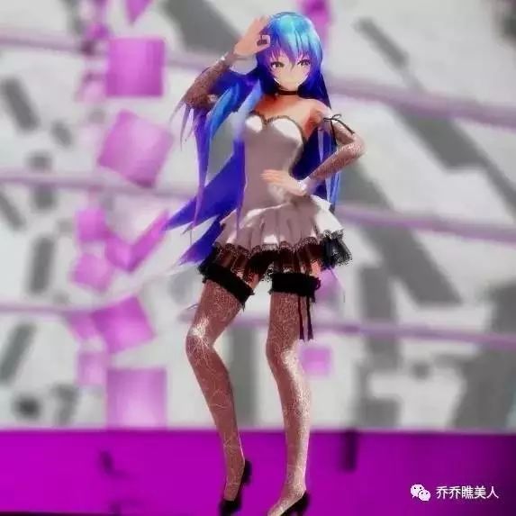 MMD   美腿黑丝X白丝!巡音、初音性感二次元舞!