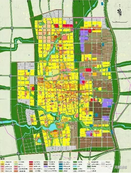 驻马店市中心城区整体用地规划图(2011-2030)