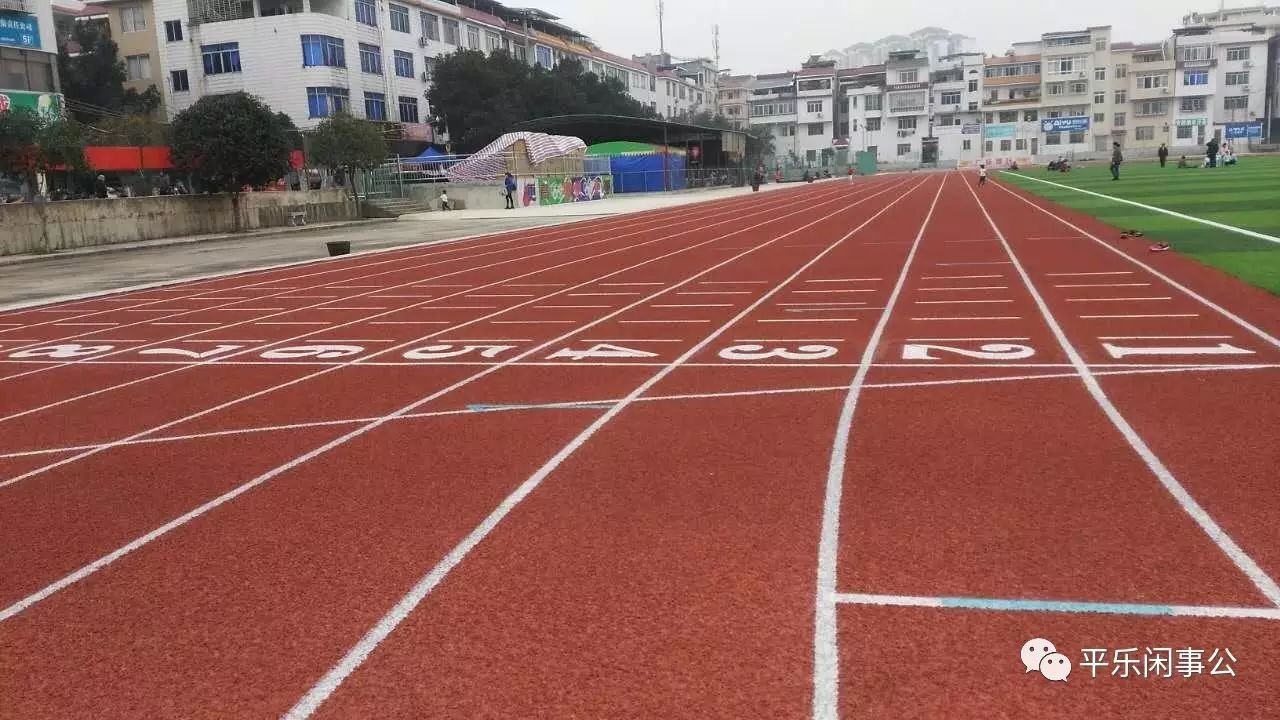 标准的100米跑道