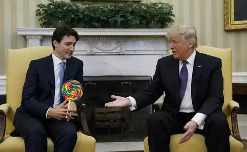 特朗普的握手神功竟然被加拿大帅哥总理化解了！