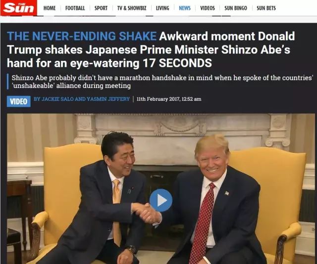 特朗普的握手神功竟然被加拿大帅哥总理化解了！