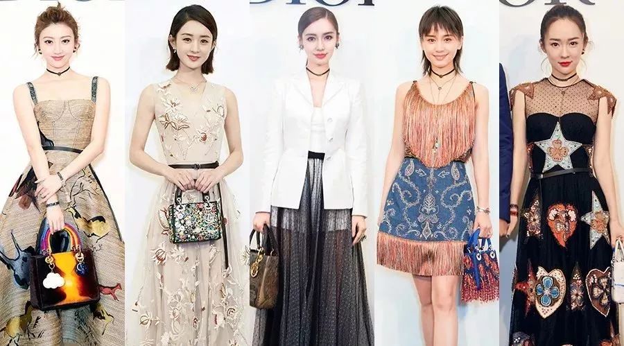 Angelababy 赵丽颖 景甜 王子文 霍思燕 今晚集体撞包了…