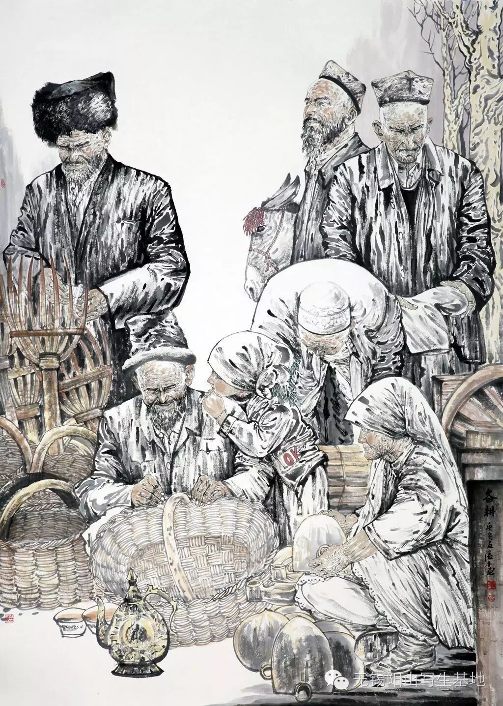 淋漓的笔墨，生动的场景——走进画家张平笔下的“西域风情”