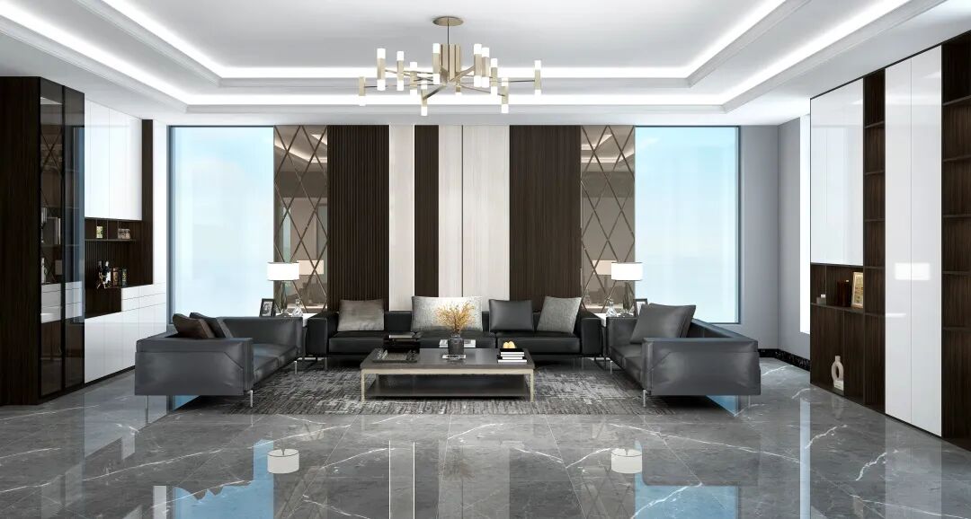 大王椰地板|金丝黑柚 x 雪域白，设计高规格_3