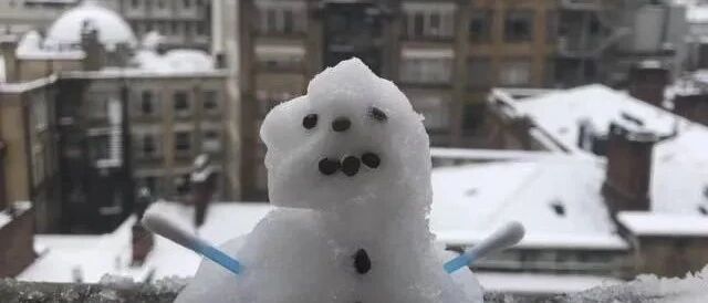 英国Zoom大学的同学们，今天英国下雪了！