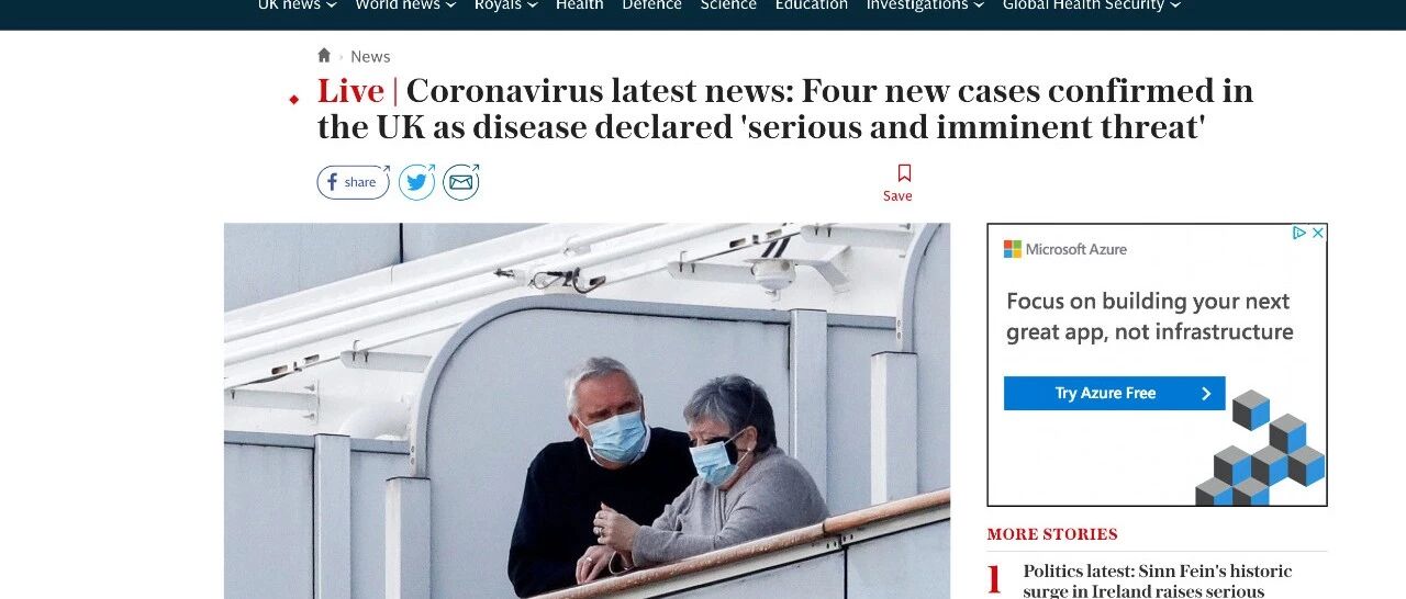 英国今天肺炎病毒直接从4例变成了8例，这个增长速度，我很慌啊！！！