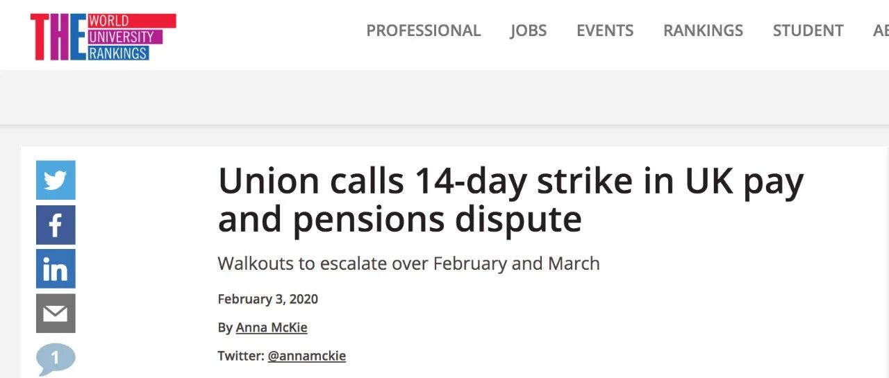 【请注意】2月20日英国大学开始罢工，为期4周，学费不退！