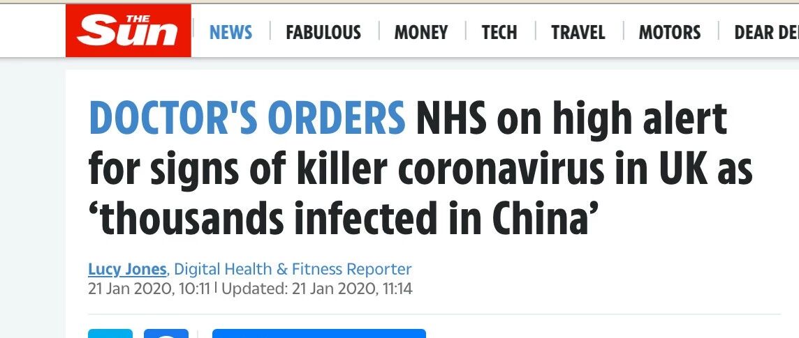 英国NHS进入高度警惕状态，抵抗新型冠状病毒肺炎