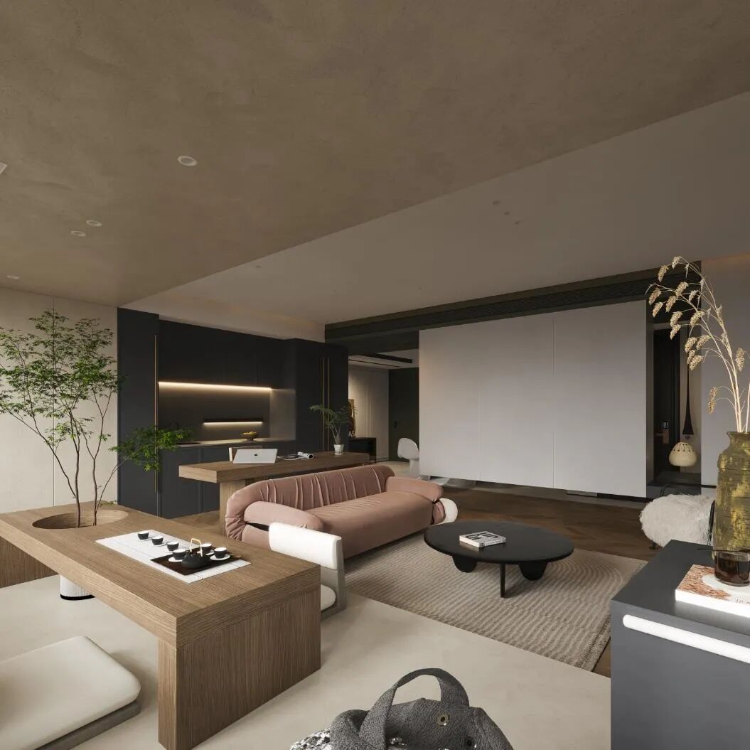 禾田世家全屋定制 灰色调子氛围感现代风格家居_2