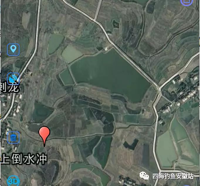 合肥市庐江县金牛镇徐大屋村无名水库,属于农田灌溉类用的小型水库图片