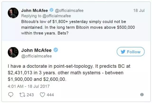 McCafe：比特币三年内突破 50 万美元！ 如果你无法到达现场直播[无法描述]......